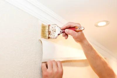 Pose de papier peint à Triaize — revêtements muraux et toiles de verre